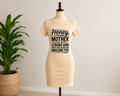 Beige Short-sleeve Dress